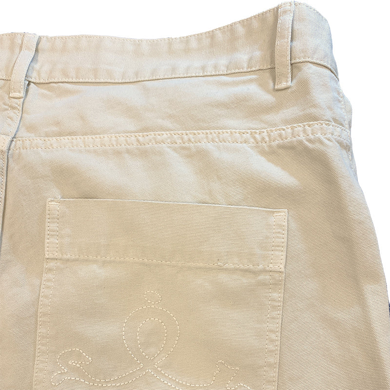 5-ficksbyxa i canvas – Off white